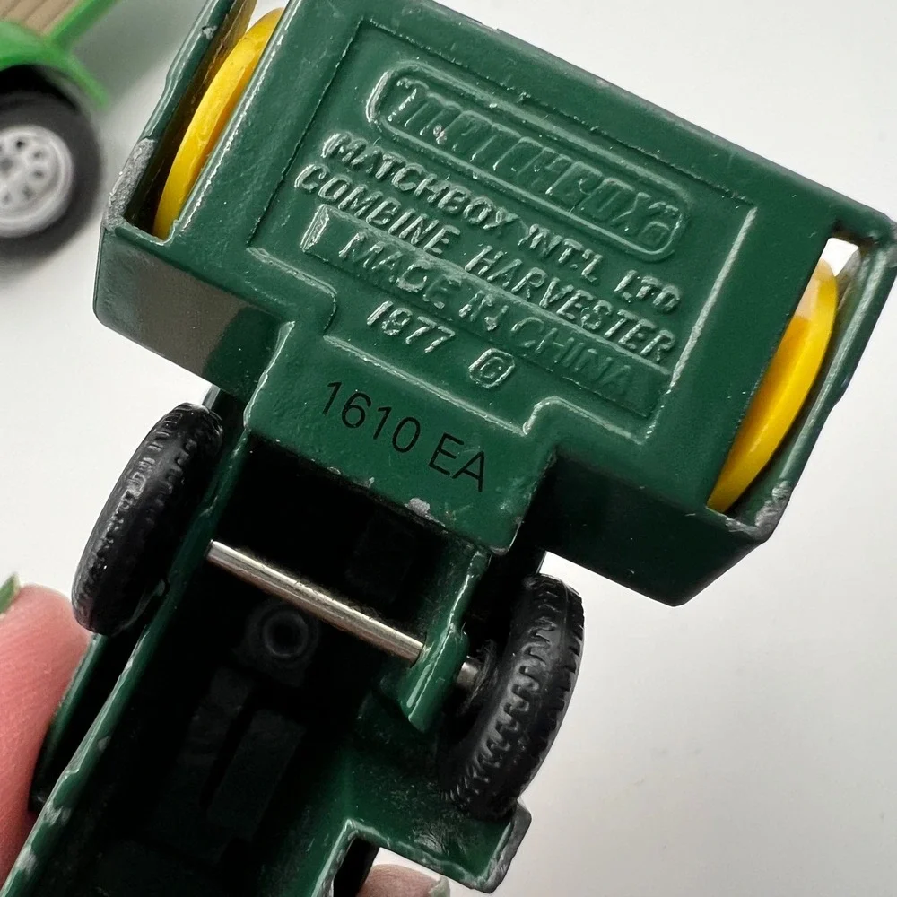 John Deere Vehicles and Equipment Toy Lot of 3 Harvester, Trailer, Ewell Tractor